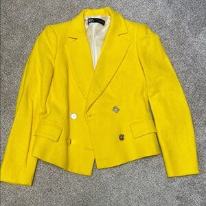 Zara Vibrant Yellow Blazer